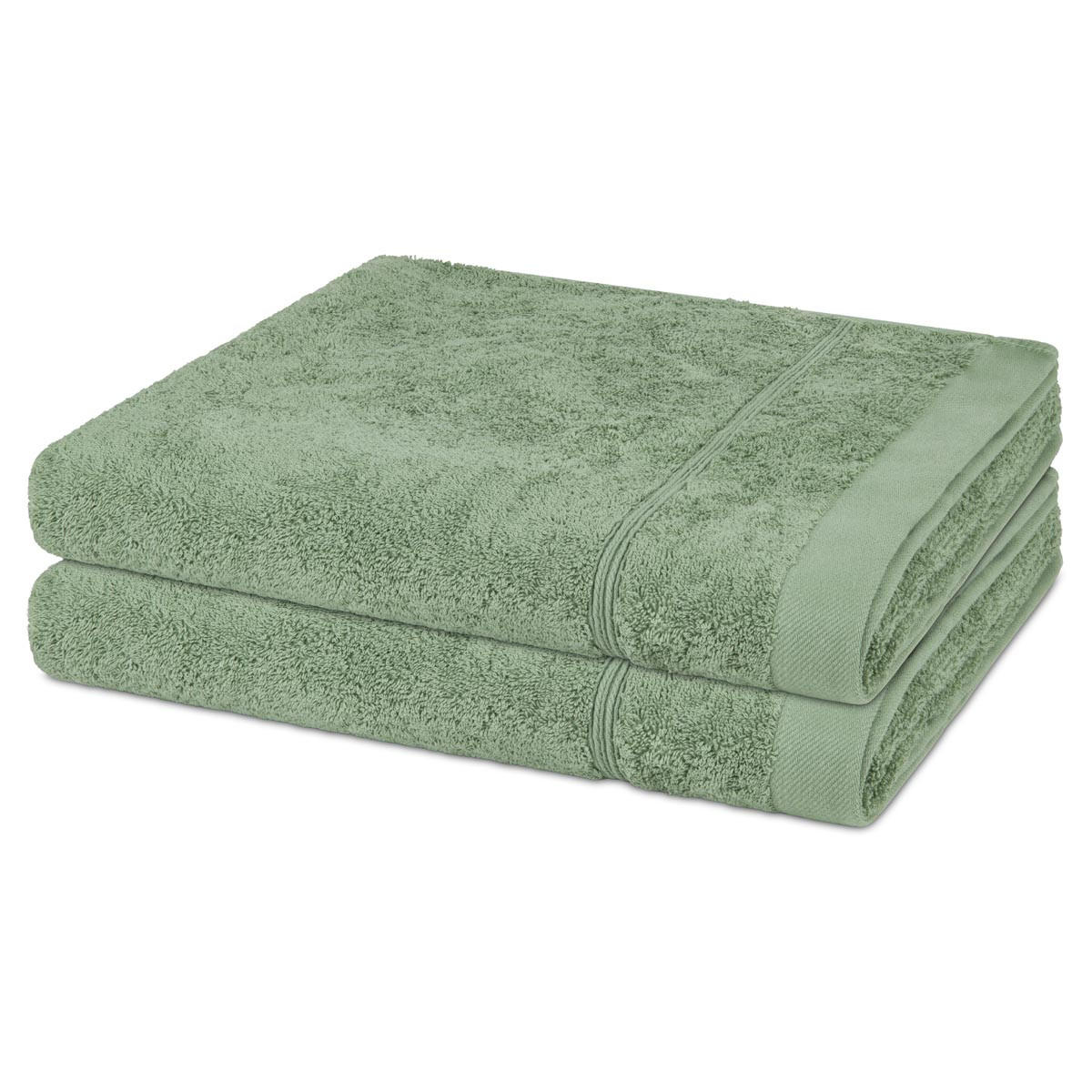 DUSCHTUCH Rubin 2er-Set - Grün, Textil (70/140cm) - Ross