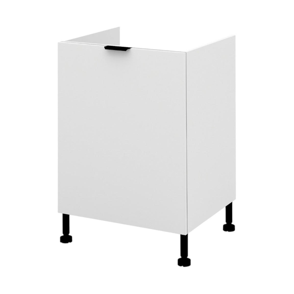 SPÜLENUNTERSCHRANK – 60 cm – DZ60 – Lunara – Weiß Matt - Weiß, Holzwerkstoff (60/72/52cm) - hi-markt