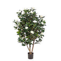 KUNSTBAUM Künstliche japanische Kamelie - Patrice 150 cm - Creme, Kunststoff (150cm) - aplanta