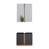 BADMÖBEL-SET Gloria Anthrazit 2 Teile - Anthrazit/Sonoma Eiche, Holzwerkstoff (70/55/34cm) - Vicco