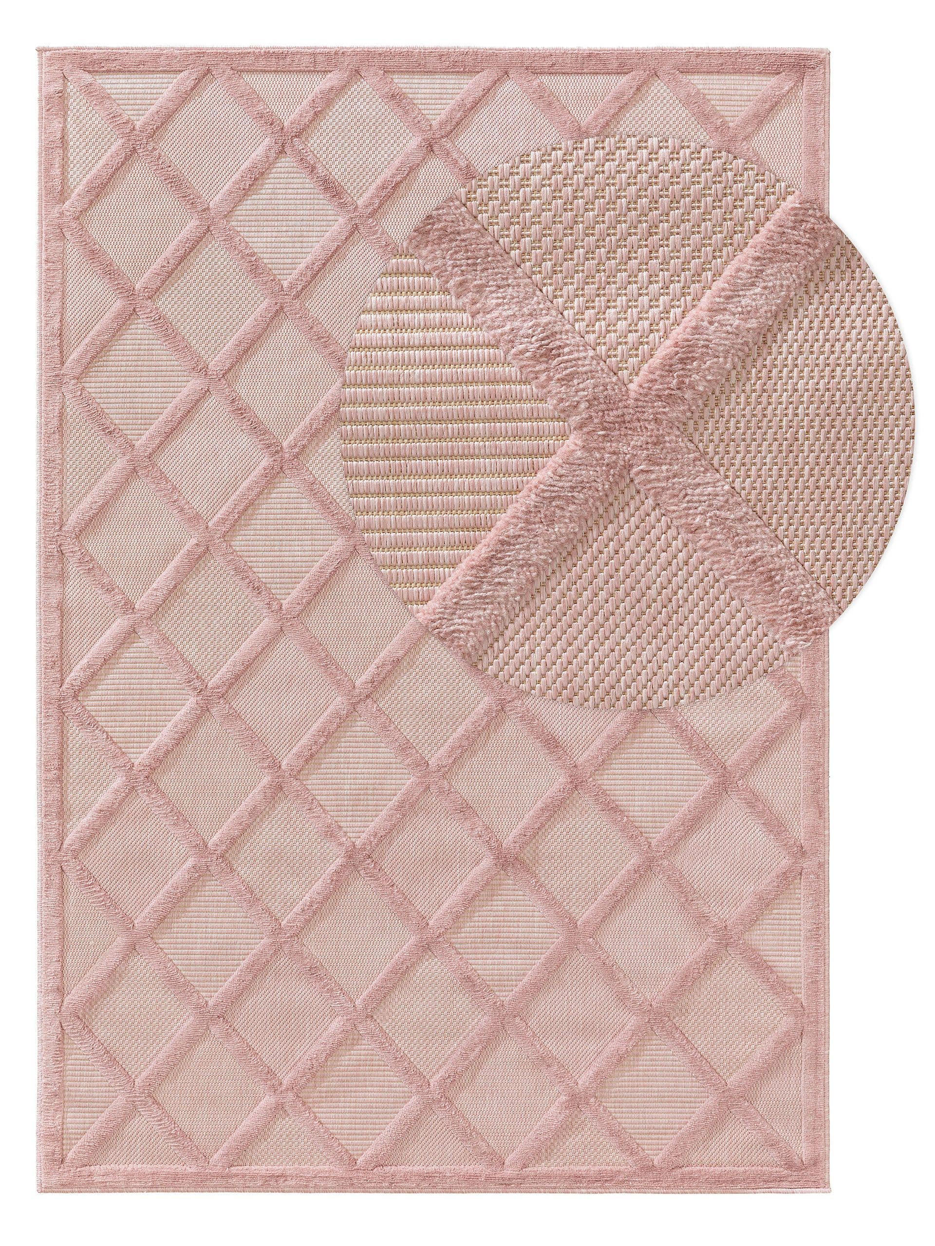 OUTDOORTEPPICH Bonte Rosa 200x290 cm - Rosa, Textil (200/290cm) - benuta Nest