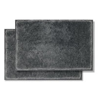 FUSSMATTE FÜR INNEN LAVA 2ER SET - Anthrazit, Textil (40/60cm) - Astra