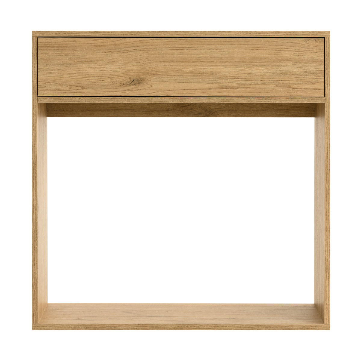 KONSOLE Hegas Natur 80 cm x 81 cm - Braun, Holzwerkstoff (80/81/25cm) - Kenay Home