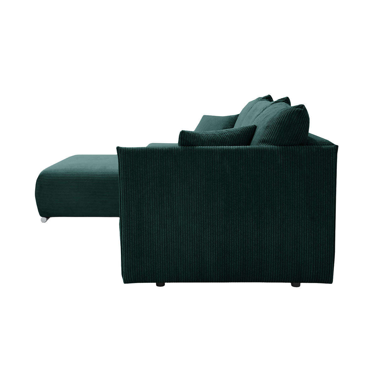ECKSOFA TRAWANGA L mit Schlaffunktion, Grün - Grün, Textil (246/188cm) - Fedve