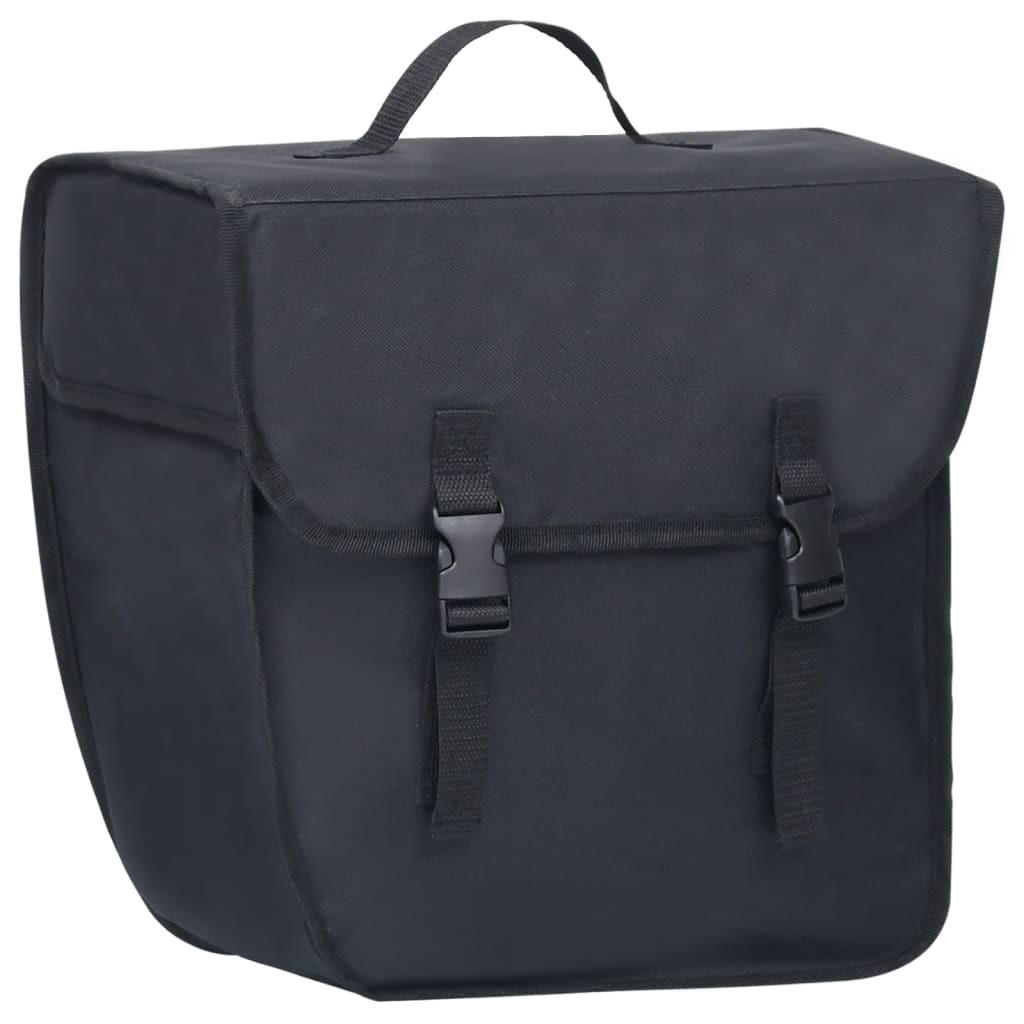 FAHRRADTASCHE Für Gepäckträger Wasserdicht 21 L Schwarz - Schwarz, Textil (18/30/34cm) - vidaXL