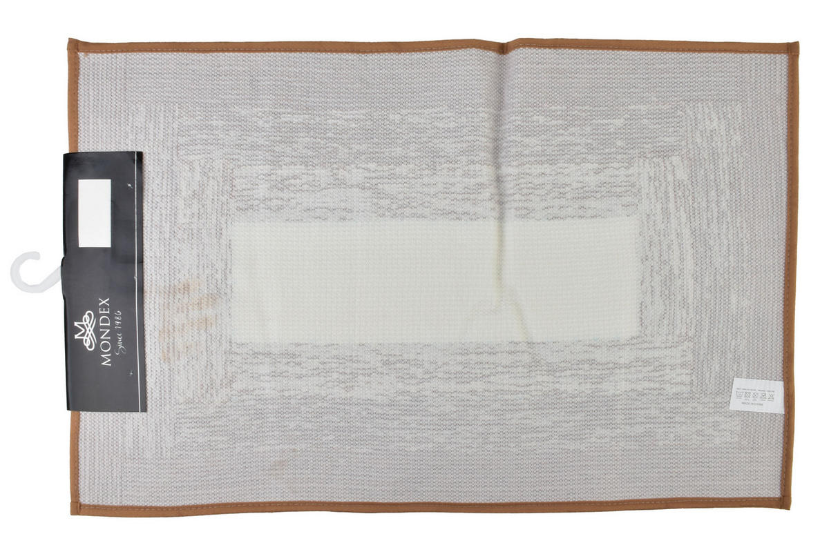 BADTEPPICH Zac Braun 80/50/2 cm Textilien - Braun, Textil (50/80cm) - Mondex