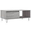COUCHTISCH Grau Sonoma 90x50x36,5 cm Holzwerkstoff - Silbereichenfarben, Holzwerkstoff (50/90/36.5cm) - furnicato