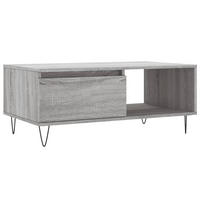 COUCHTISCH Grau Sonoma 90x50x36,5 cm Holzwerkstoff - Grau, Holzwerkstoff (50/90/36.5cm) - furnicato