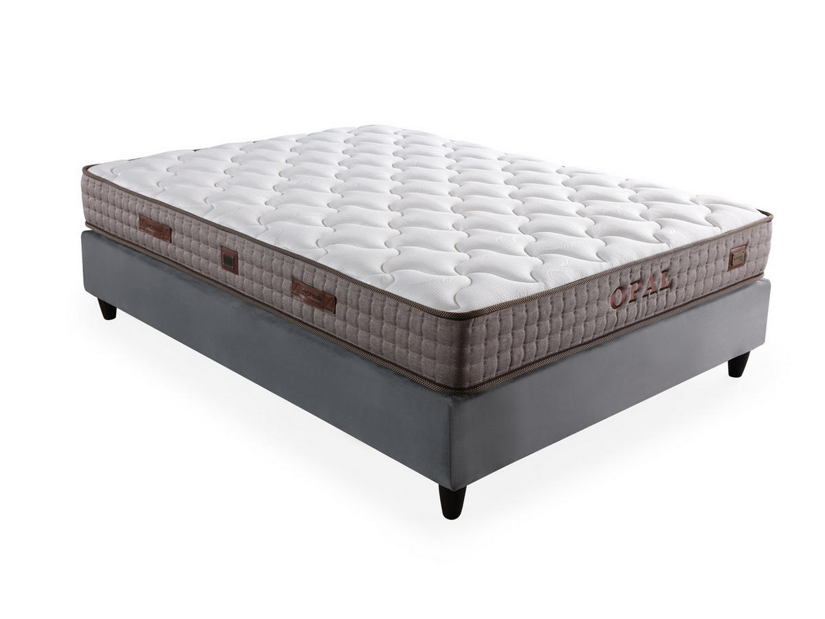 POLSTERBETT Opal Braun 140x200 Braun - Braun, Textil/Metall (140/200cm) - Villa Möbel