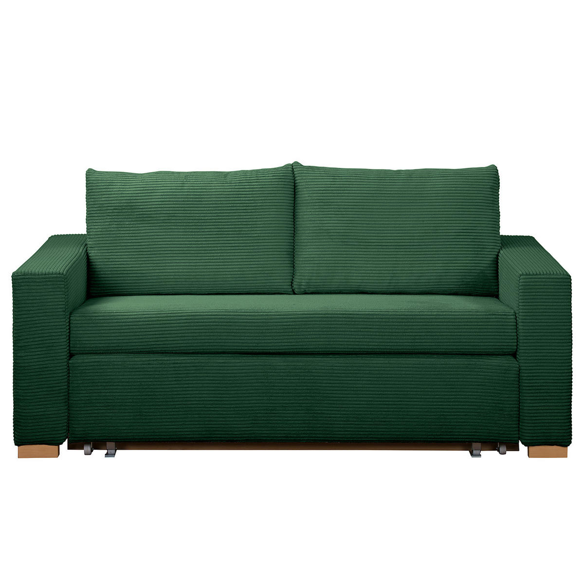 SCHLAFSOFA - Grün, Holz/Buchenholz (153/90/90cm) - home24