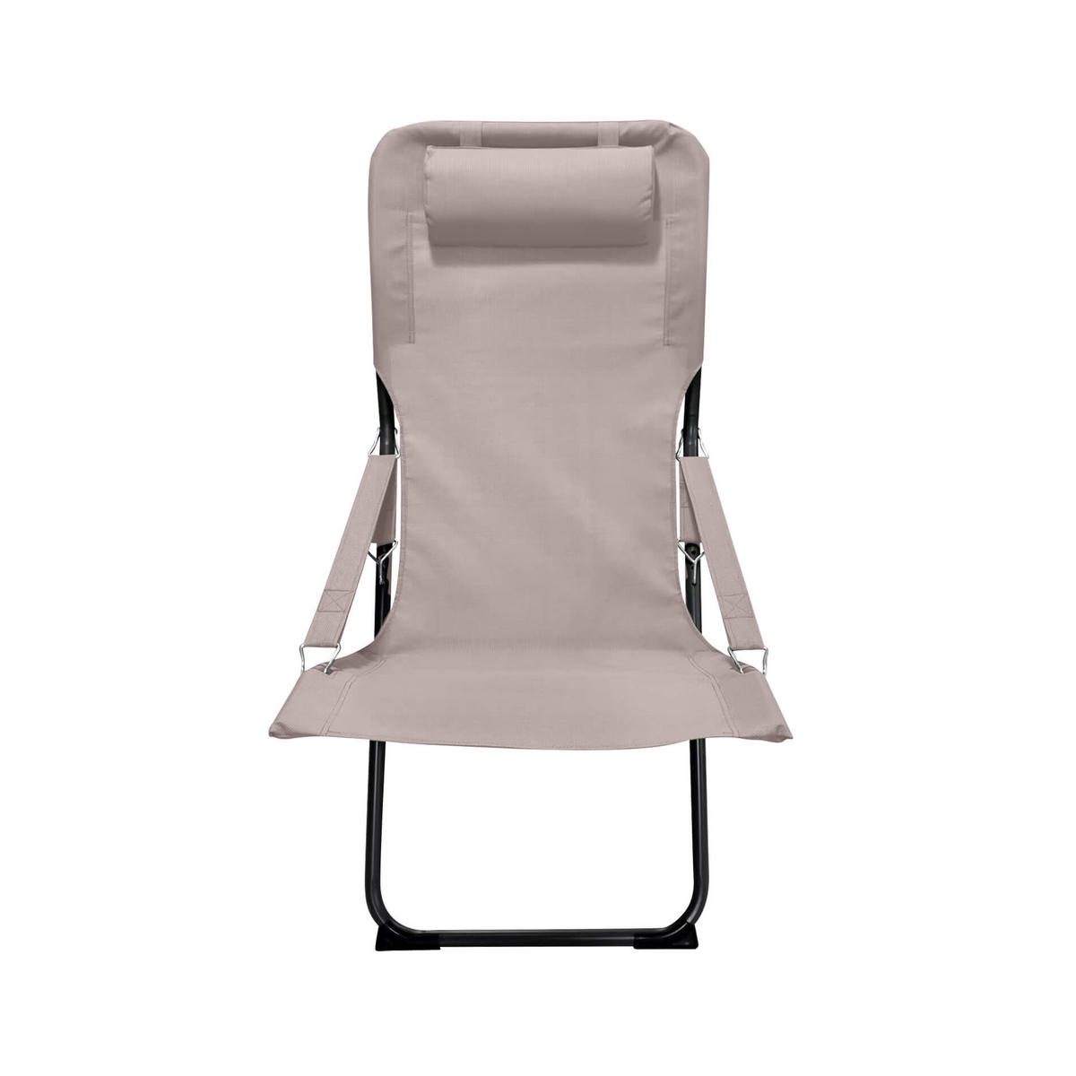 GARTEN-RELAXSESSEL Beige 63/83/98 cm - Beige, Metall (63/88/83cm) - Mobili Rebecca