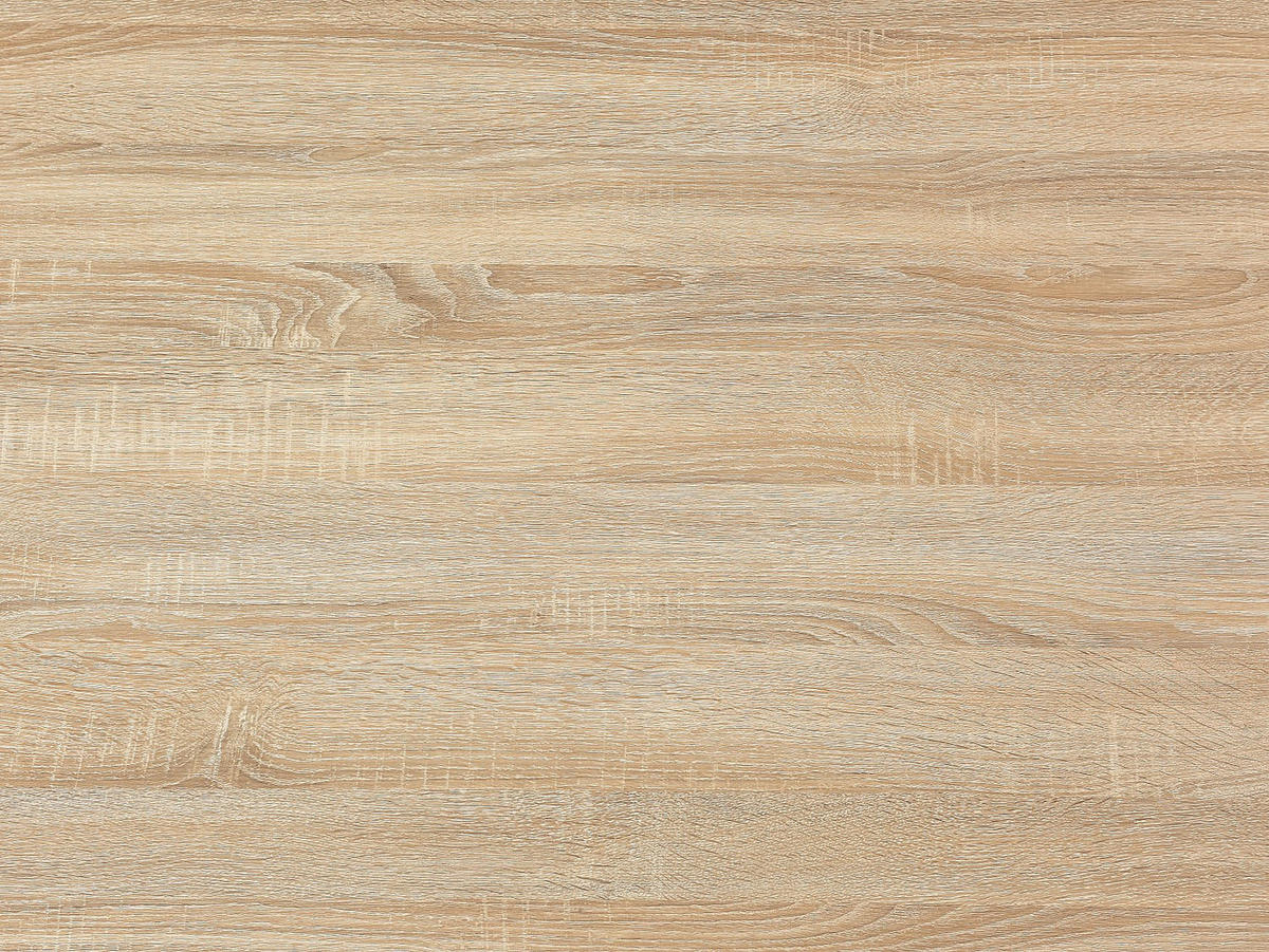 ESSTISCH - 6 Personen - MDF & Stahl - Helles Holz & Schwarz - KOMONI - Naturfarben, Holz (90/180/76cm) - Vente-Unique