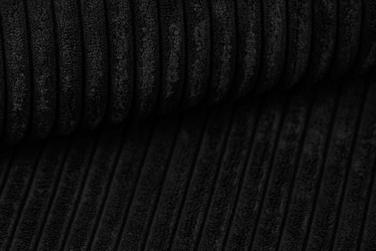 BOXBETT MIDI 180/200 in Cord Schwarz H3 - Schwarz, Holz/Holzwerkstoff (180/200cm) - Deine Möbel 24