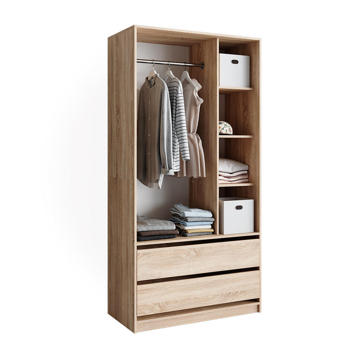 ŠATNÍ SKŘÍŇ Elmo Sonoma - Sonoma dub, kompozitní dřevo (100/200/50cm) - Vicco