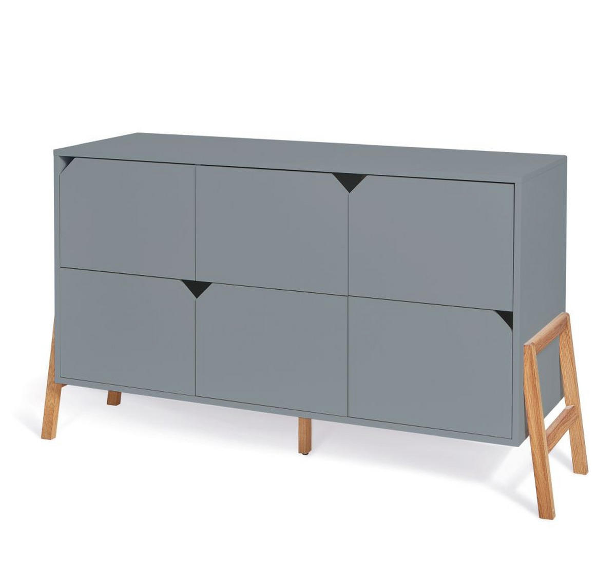 KINDERKOMMODE Lotta – rustikale Eleganz und Funktionalität Grau - Grau, Holzwerkstoff (150/85/50cm) - RAUMHIRSCH FURNITURE