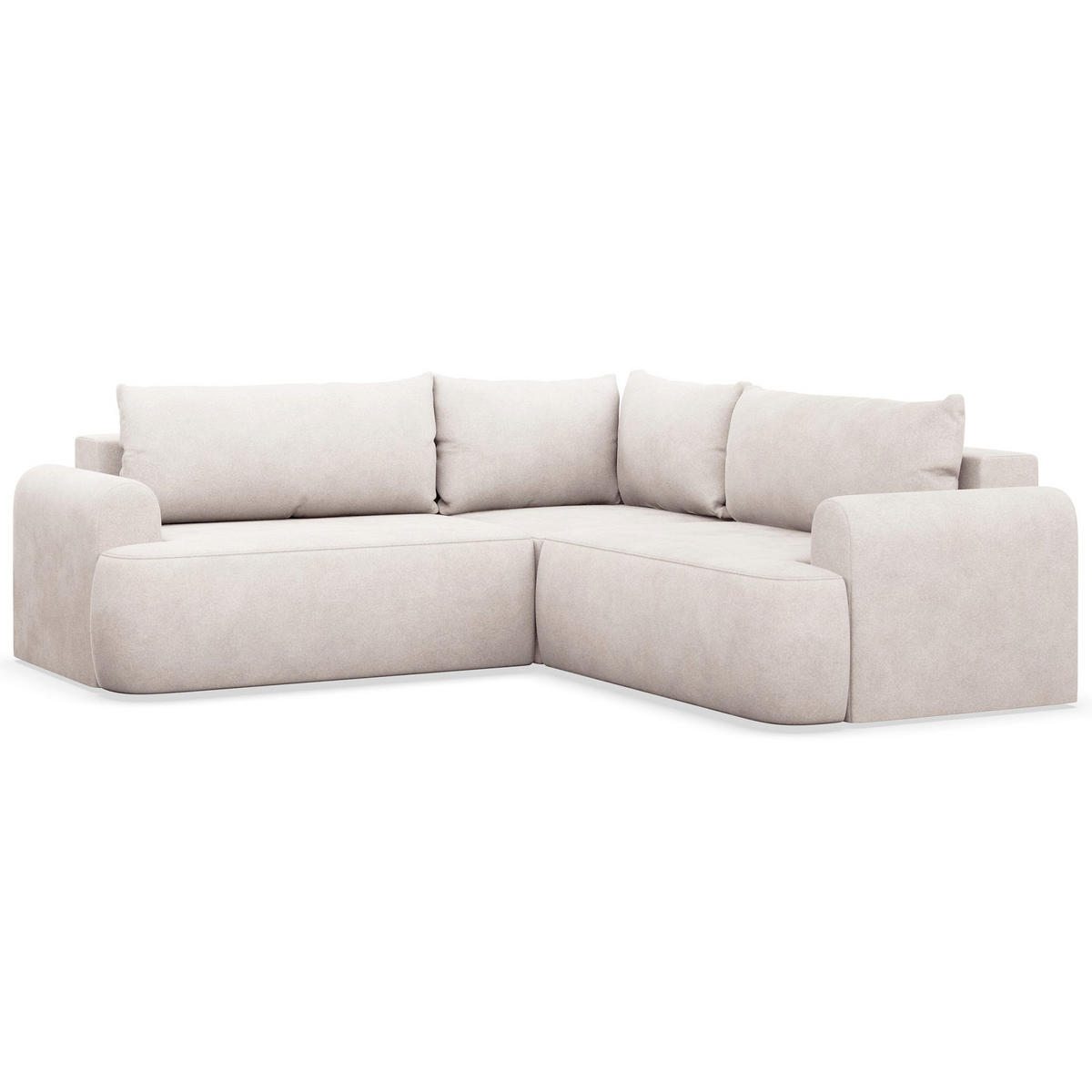 ROHOVÁ POHOVKA Ovo Černá látka univerzální s úložným prostorem - černá/ecru, textil/plast (245/245cm) - Selsey