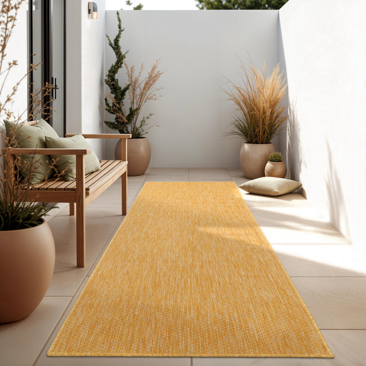 OUTDOORTEPPICH 60/100 cm Venedig 165 - Gelb, Textil (60/100cm) - Paco Home