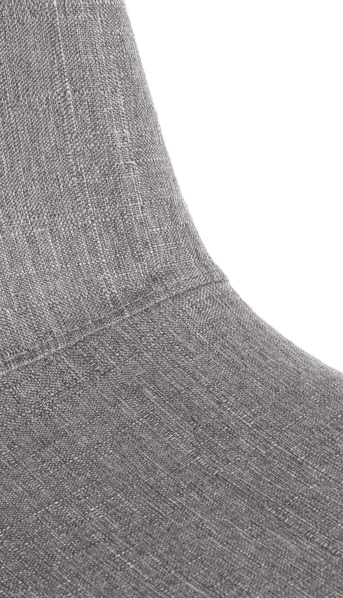 ESSZIMMERSTÜHLE 4er-Set MOVI Hellgrau Stoff Metall 88x44x51 cm - Hellgrau, Metall (44/88/51cm) - DELUKE