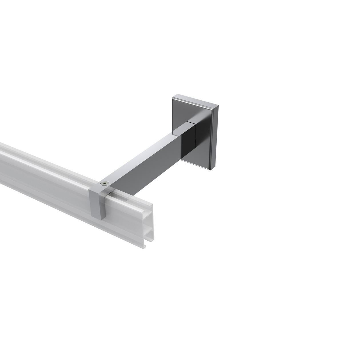 TRÄGER FÜR GARDINENSTANGEN INNENLAUF 14x35 mm, Smartline 1-läufig lang, Chrom - Chromfarben, Metall (14.5/6.5/4.5cm) - INTERDECO