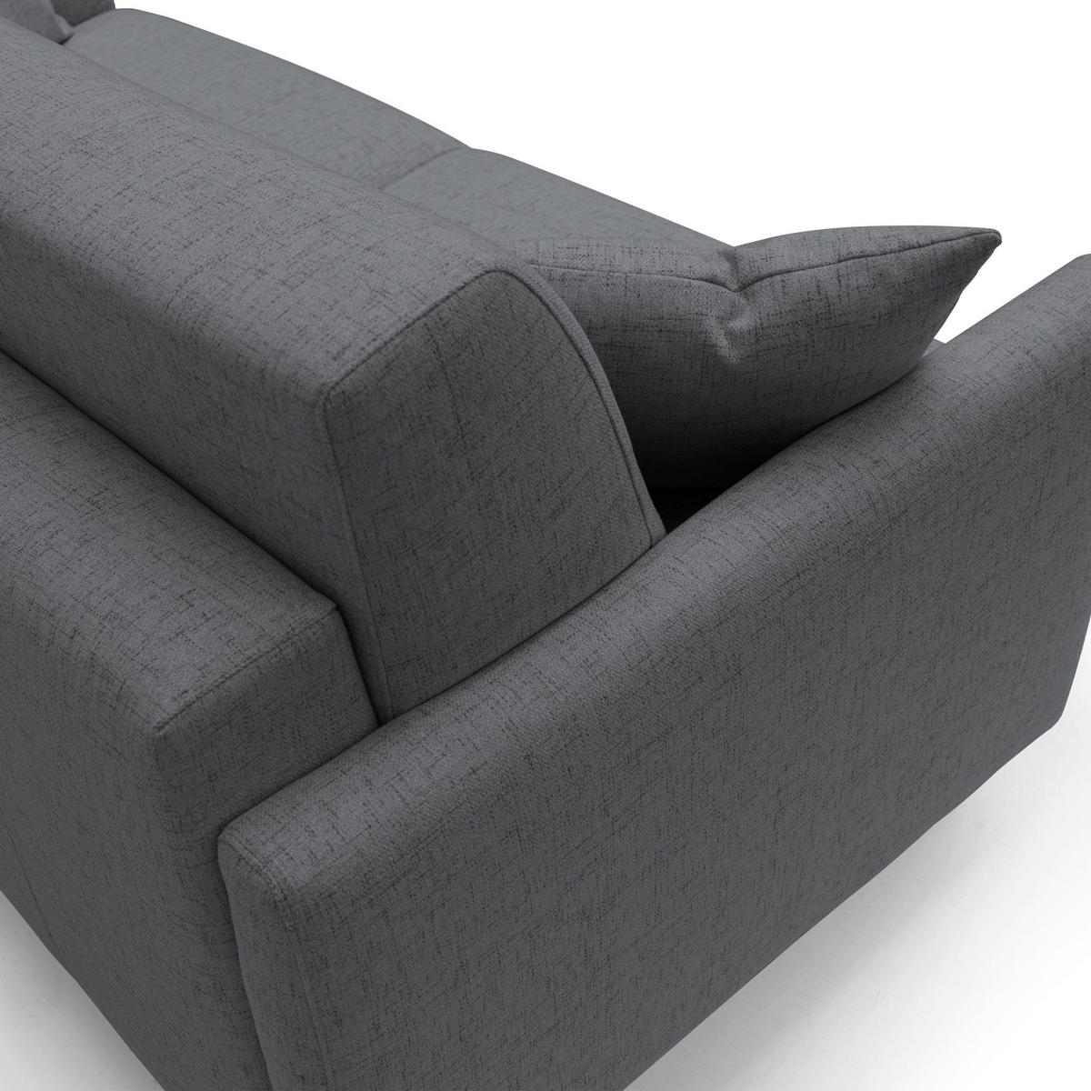 SCHLAFSOFA Edgar - Anthrazit, Textil (180/94/97cm) - Divani.store
