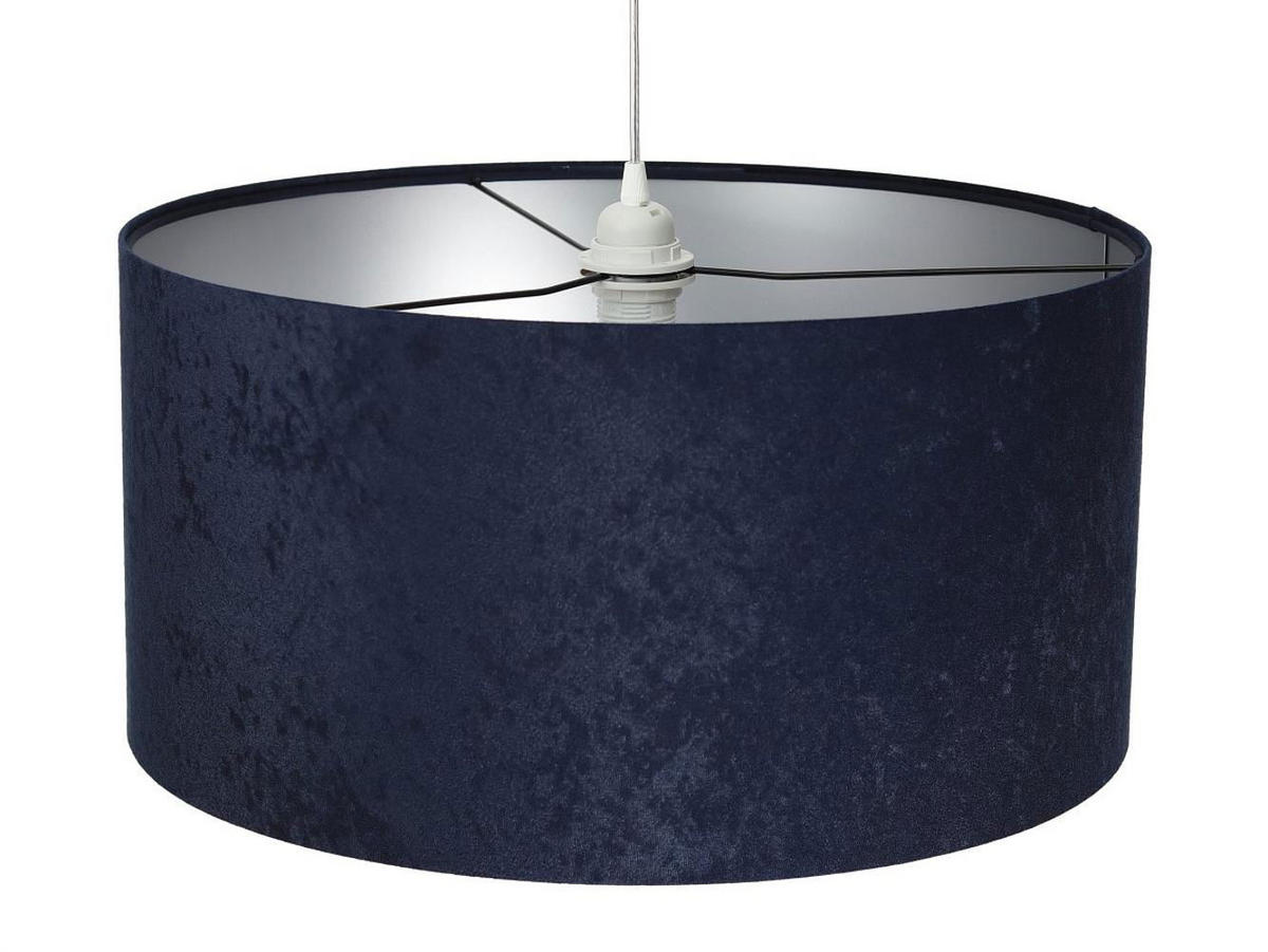 HÄNGELEUCHTE Blau 50/25 cm - Blau/Silberfarben, Kunststoff (50/0.8/25cm) - ONZENO