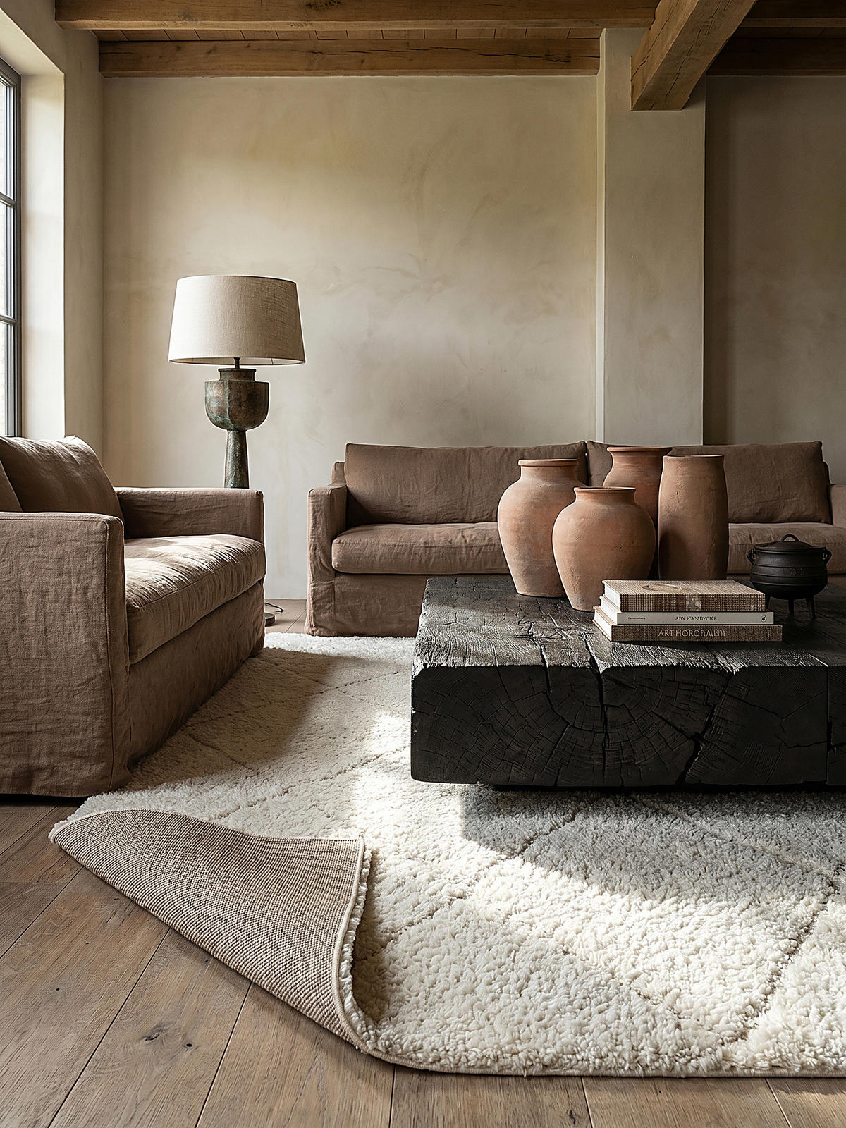 HOCHFLORTEPPICH Berber ATRIO Polypropylen Creme 160 x 230 cm - Beige, Textil (160/230cm) - KADIMA DESIGN