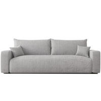 SCHLAFSOFA Luna - Hellgrau, Holzwerkstoff/Textil (246/79/96cm) - Fun Möbel