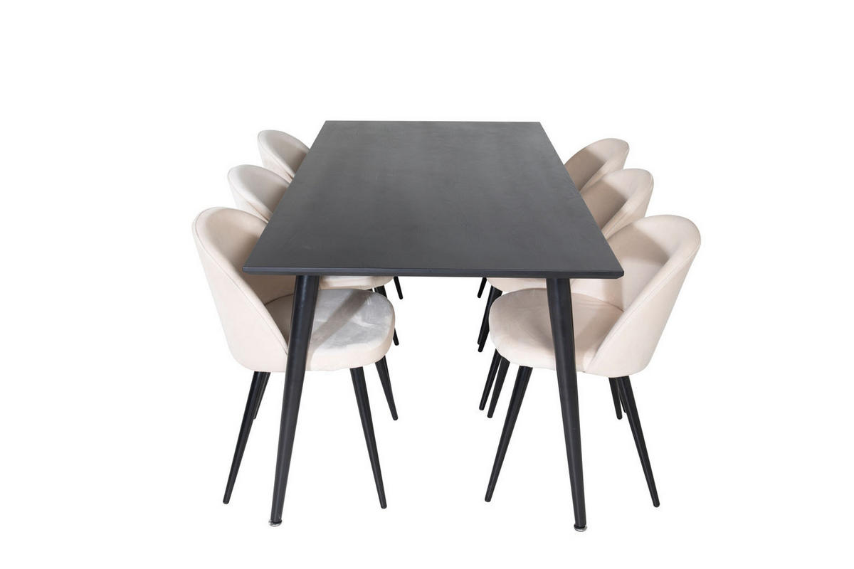 TISCHGRUPPE Beige - Beige, Holzwerkstoff (90/75/180cm) - ebuy24