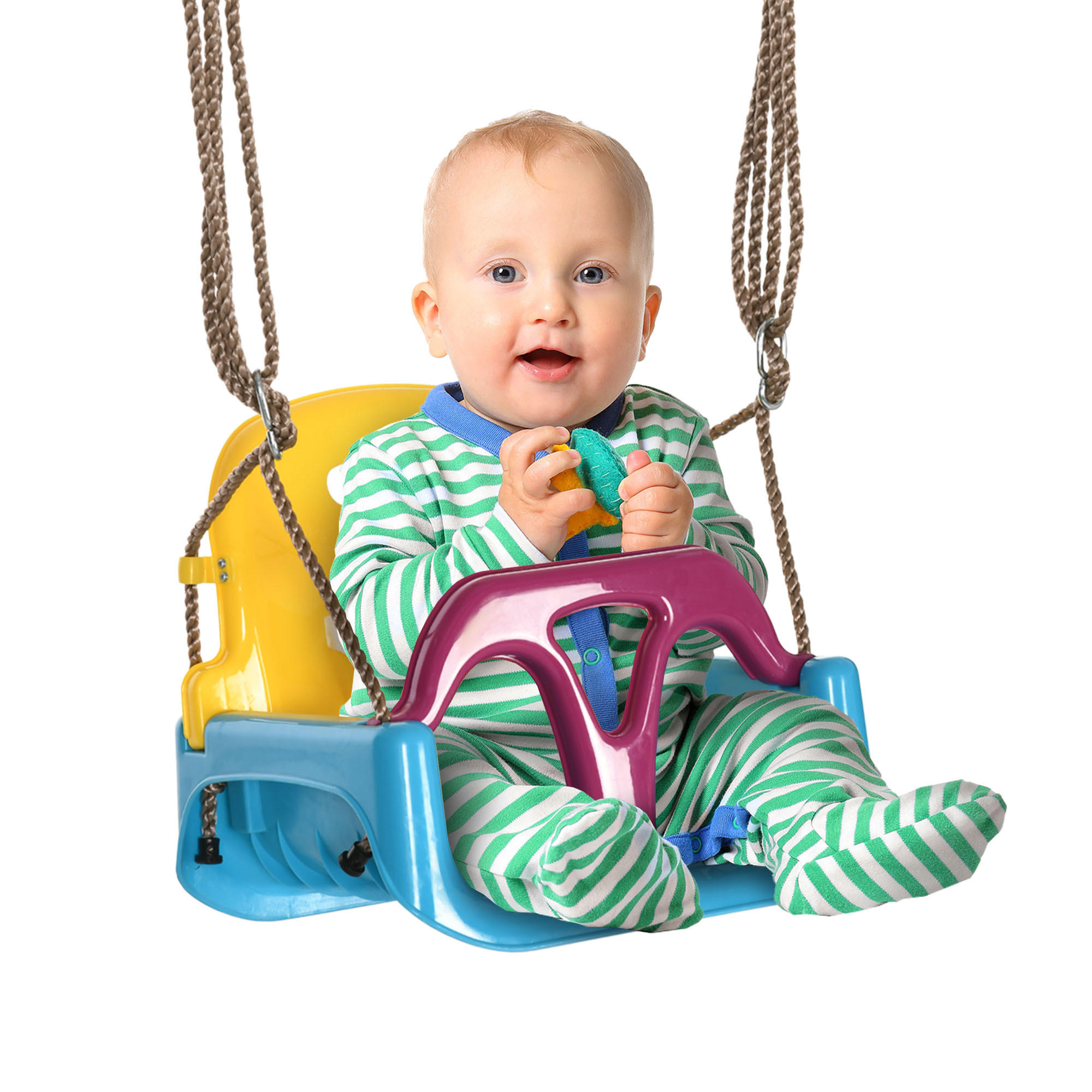 KINDERSCHAUKEL - Multicolor, Kunststoff (33/42cm) - Outsunny