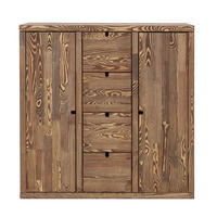 KOMMODE aus Massivholz MARIKA 2/4 - Dunkelbraun, Holz (112/112/40cm) - Seart