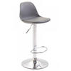 BARHOCKER Kunststoff grau - Chromfarben/Grau, Kunststoff/Metall (39/82/43cm) - CLP