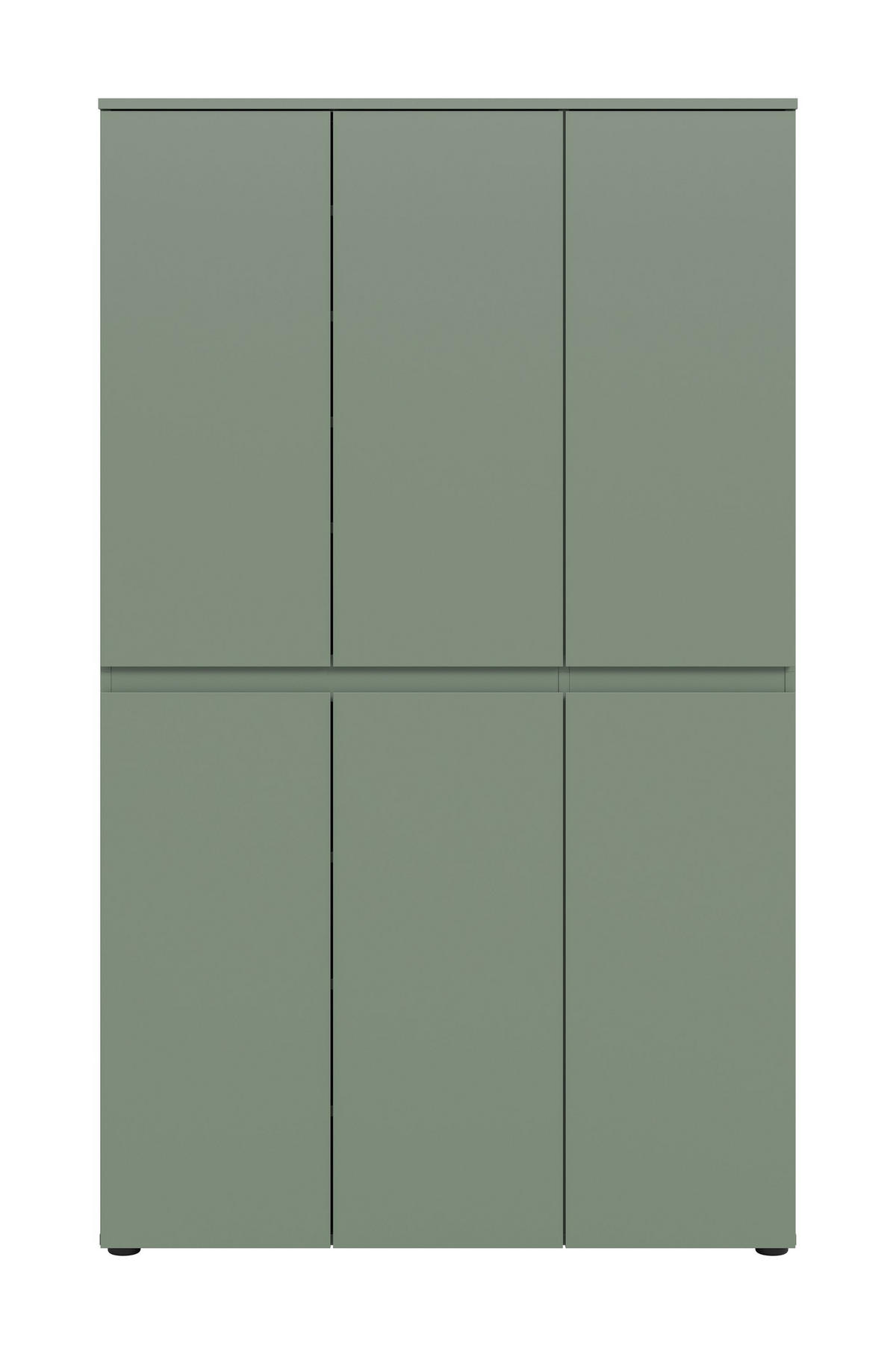 UNIVERSALSCHRANK SCARPA (B/H/T: ca. 105/175/37 cm) in Smoke Green/Smoke Green - Dunkelgrün, Holzwerkstoff (105/175/37cm)