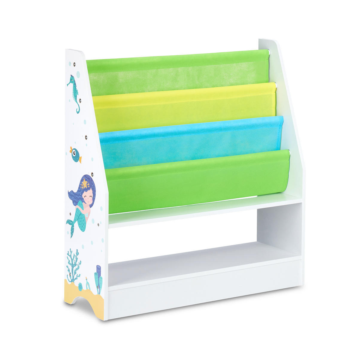 KINDERREGAL - Multicolor, Holzwerkstoff/Kunststoff (71/74/23cm) - Relaxdays