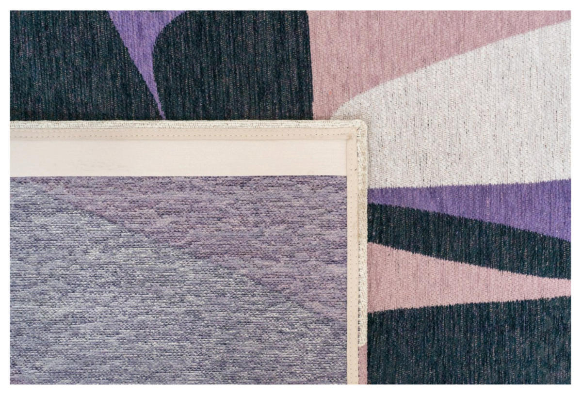 TEPPICH modern Flachgewebe ROCKY Lila 240 x 340 cm - Lila, Textil (240/340cm) - Novatrend