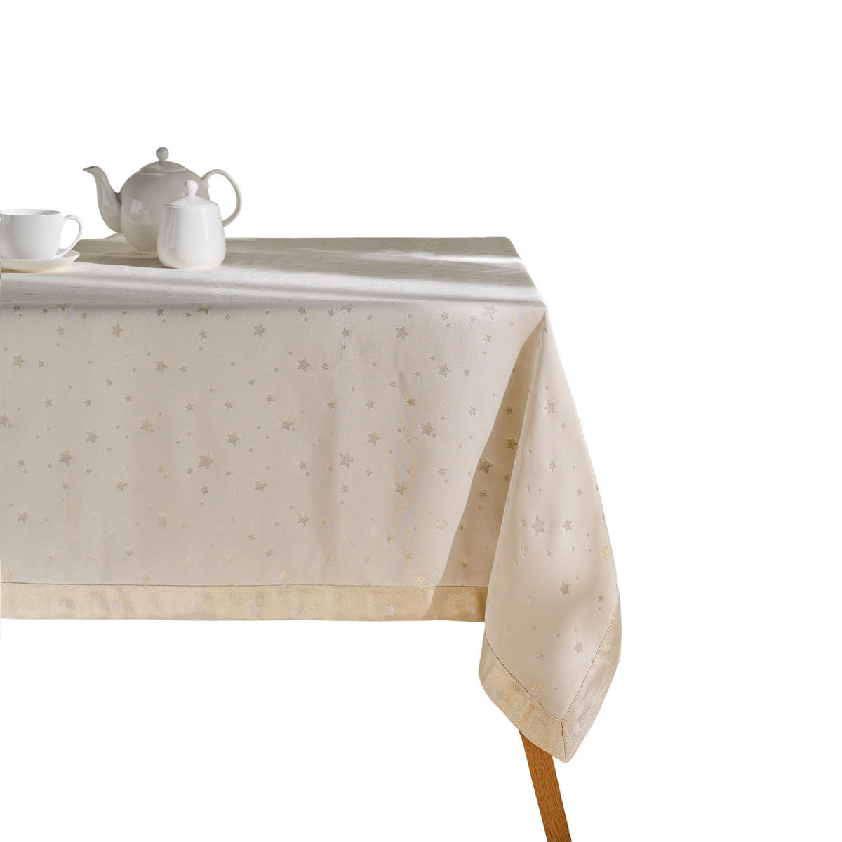 TISCHDECKE Weihnachten Stalleris 130 x 180 cm, Gold - Goldfarben, Textil (180cm) - home&you