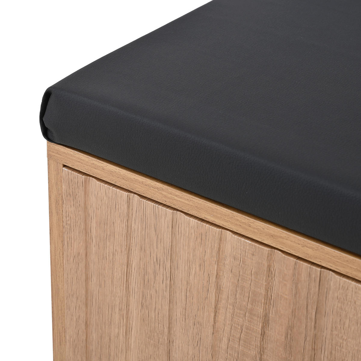 SCHUHSCHRANK aus Spanplatte 70x36x146cm in Natur mit 3 Haken - Naturfarben, Holzwerkstoff (70/146/36cm) - Modfu