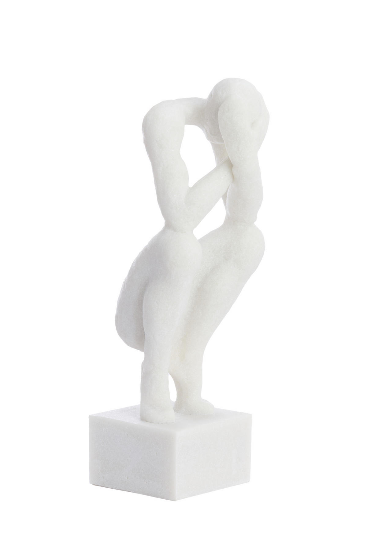 ORNAMENT Lovinac Weiß 19/16/47 cm - Weiß, Kunststoff (19/47/16cm) - Light & Living