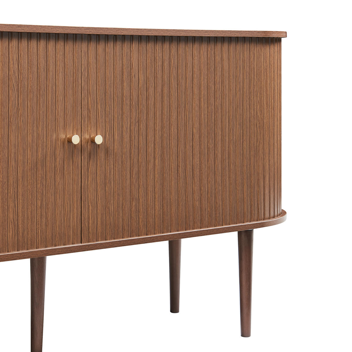 SIDEBOARD Mapia - Walnussfarben, Holzwerkstoff (140/75/40cm) - [en.casa]