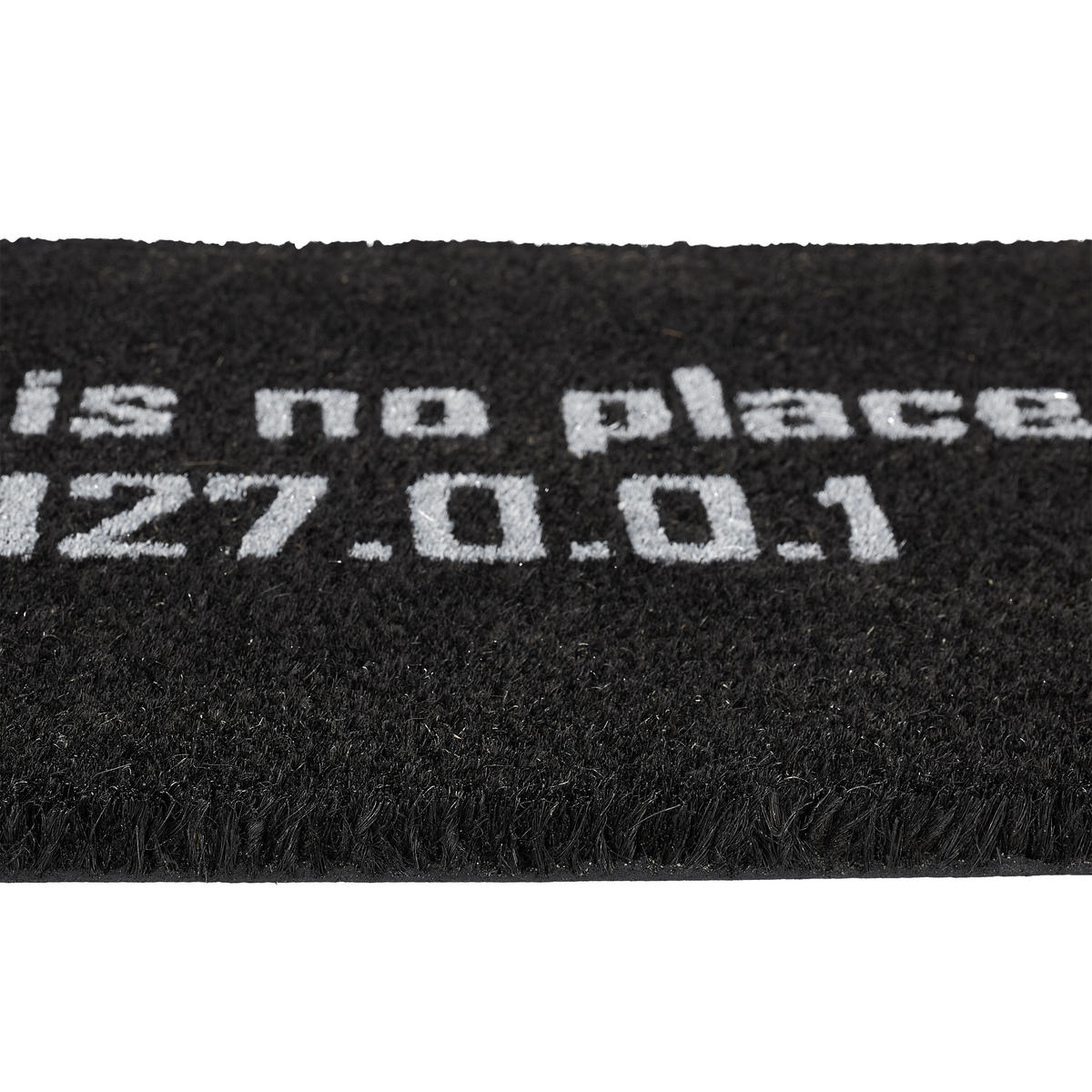 FUSSMATTE - Schwarz, Kunststoff/Textil (60/40cm) - Relaxdays