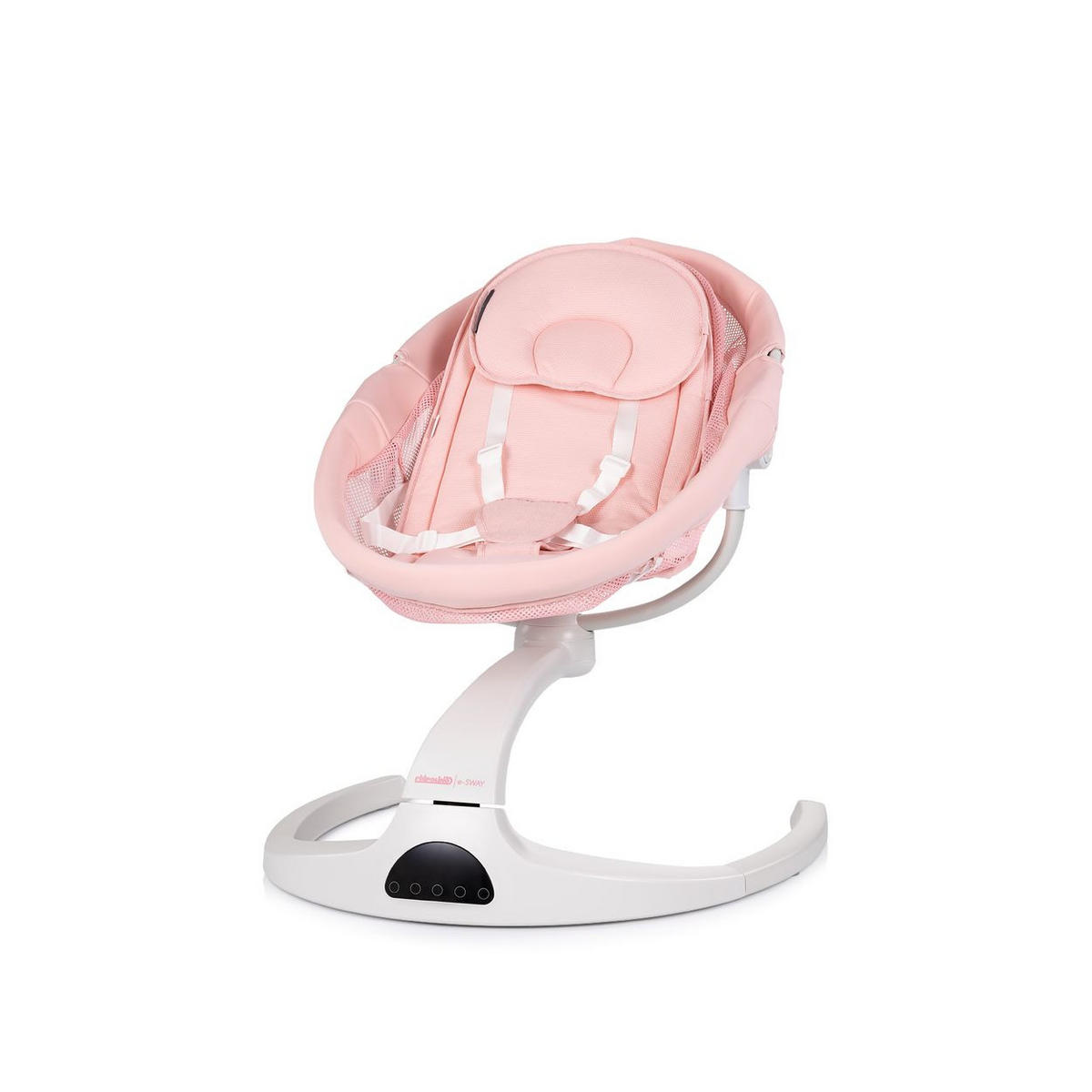 BABYWIPPE E-Sway rosa Bluetooth, Bewegungssensor, 5 Schwunggeschwindigkeiten, Fernbedienung - Rosa, Metall - Chipolino