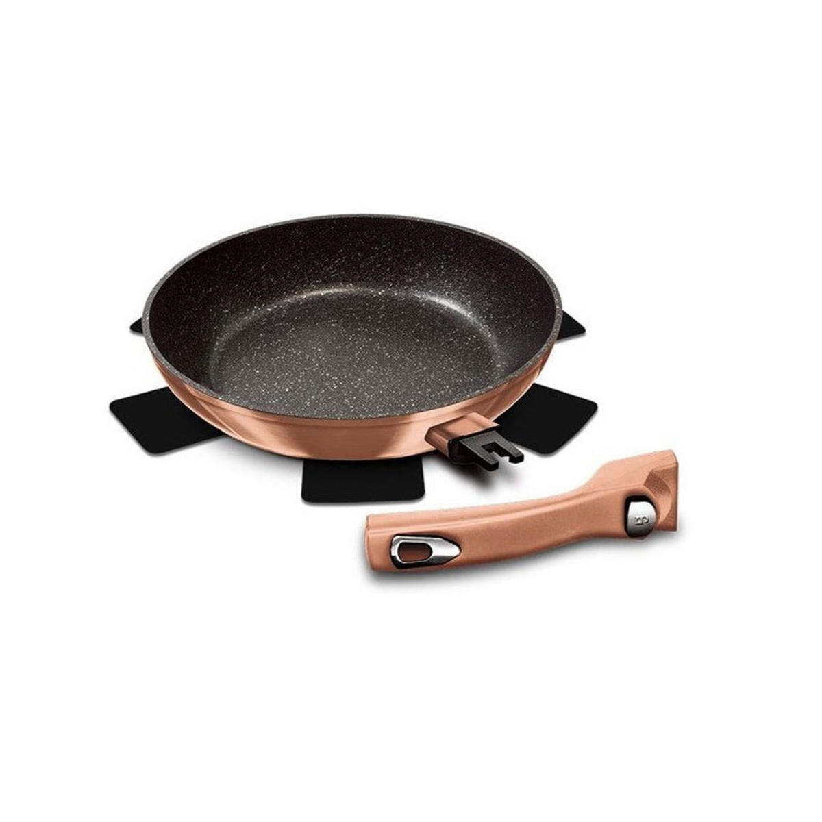 PFANNE Gold 24/24/4.8 cm 48077 - Goldfarben, Kunststoff (24cm) - Berlinger Haus