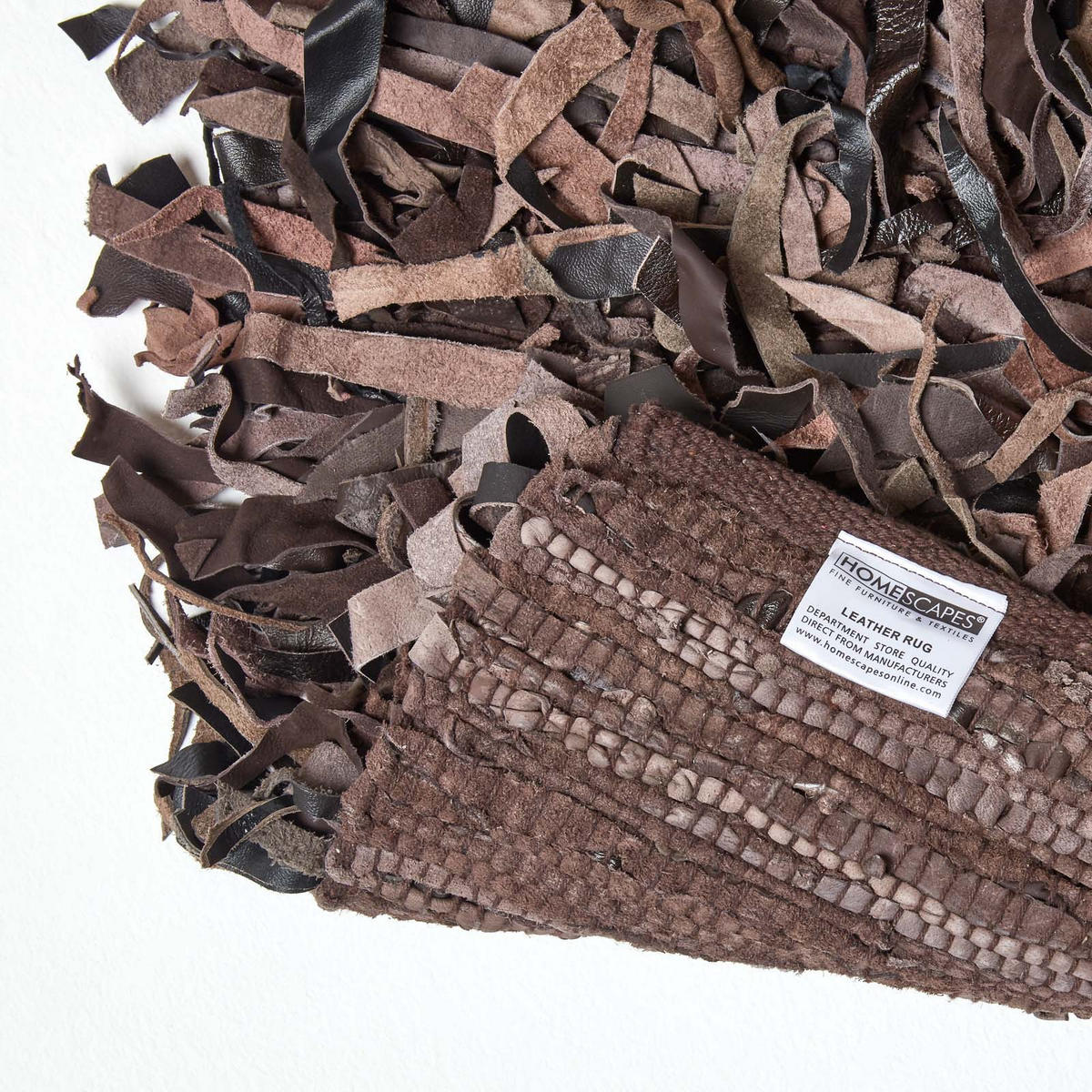 SHAGGY-TEPPICH Dallas 120/180 cm - Dunkelbraun, Leder (120/180cm) - Homescapes