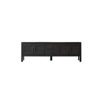 TV-SCHRANK Thaki Black Schwarz aus Pinie - Schwarz, Holz (170/55/40cm) - Tikamoon