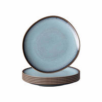 BROTTELLER Lave Glacé 17,6 x 16,8 cm 6er Set - Türkis, Keramik (17.6cm) - like.Villeroy & Boch
