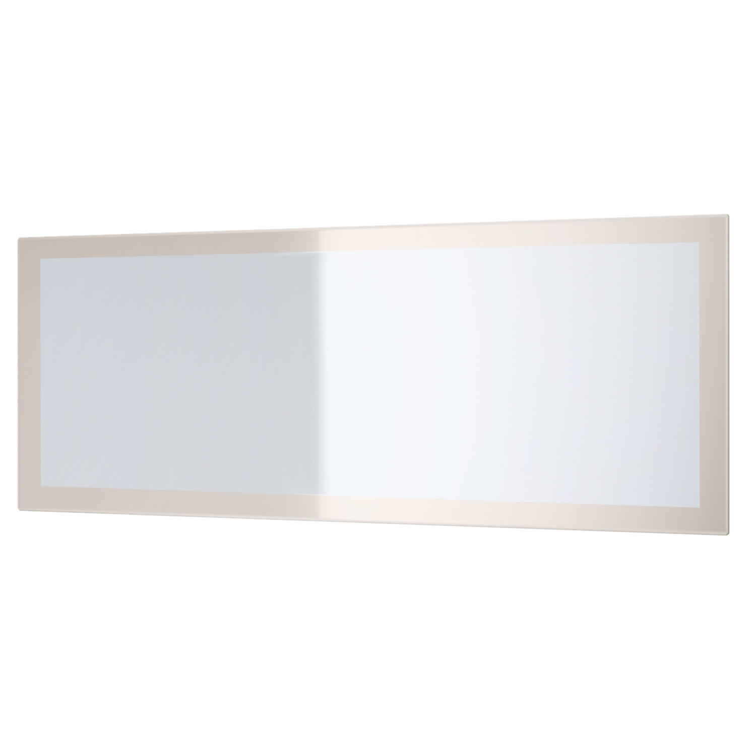 SPIEGEL Lima Sandgrau Hochglanz - Sandfarben, Holzwerkstoff (139/55/2cm) - Vladon
