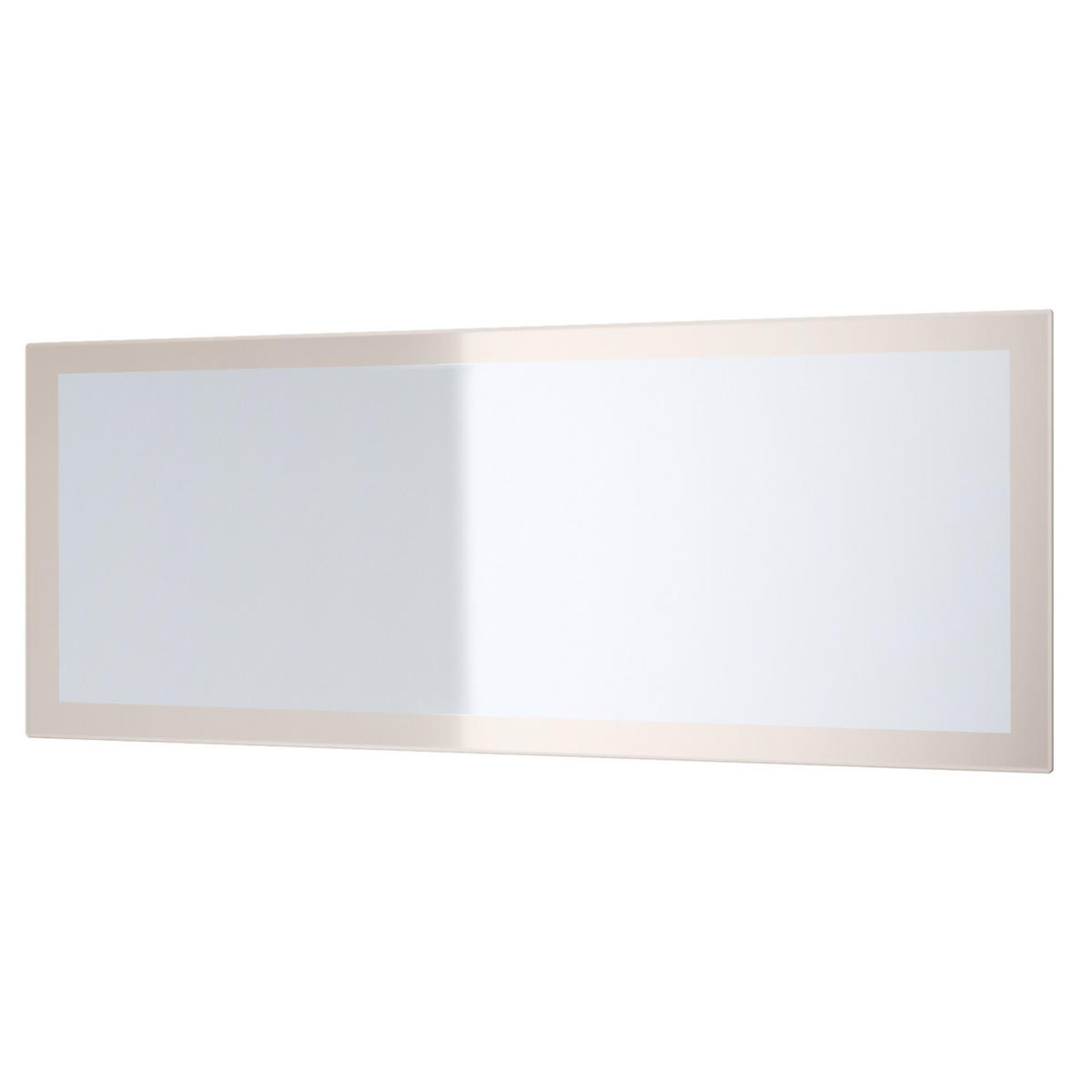 SPIEGEL Lima Sandgrau Hochglanz - Sandfarben, Holzwerkstoff (139/55/2cm) - Vladon