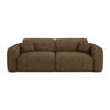 SCHLAFSOFA GERADE Texturierter Samt Espresso-Braun 240cm - Dunkelbraun, Textil (240/73/97cm) - Sia Home