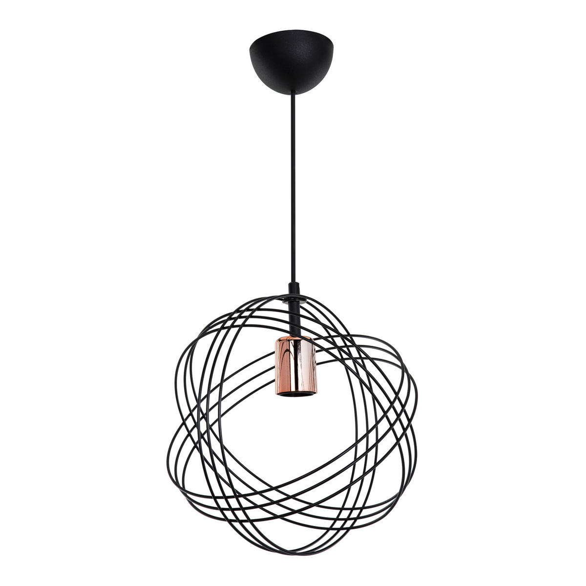 HÄNGELEUCHTE Hove - Schwarz, Metall (28/28/75cm) - lux.pro