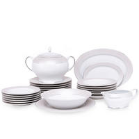 TAFELSERVICE SCANIA 6 Personen 24-tlg - Weiß, Keramik (27/9/27cm) - KONSIMO®