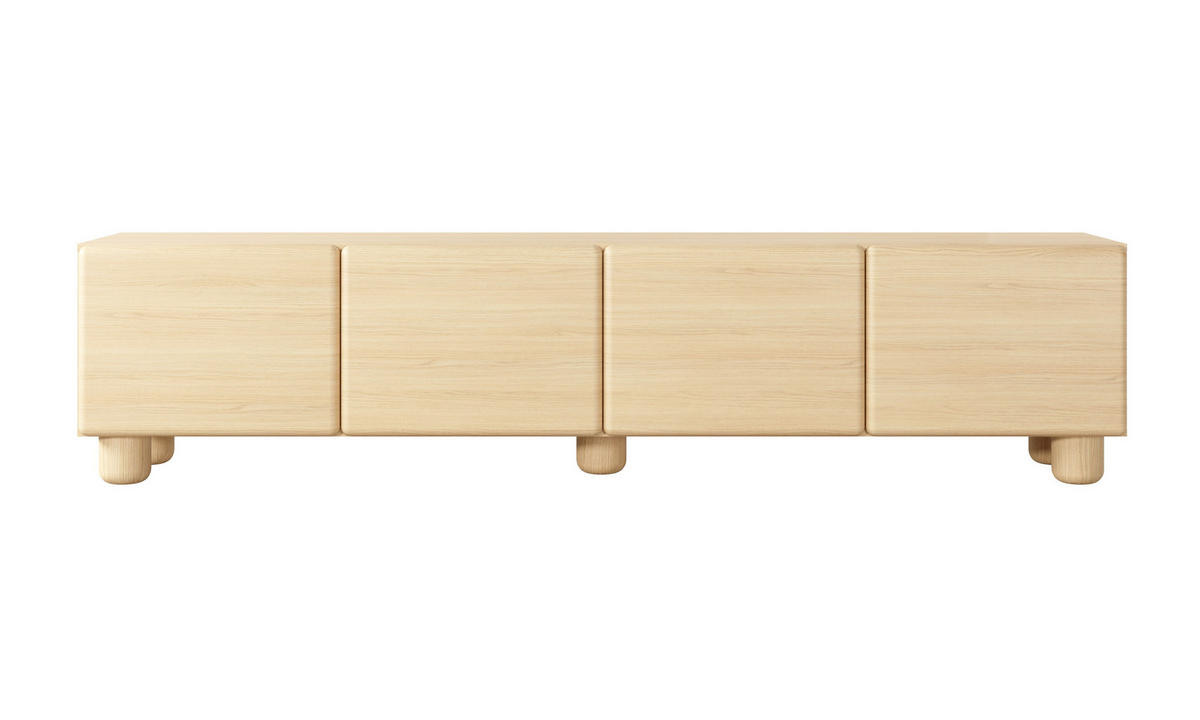 TV-SCHRANK 200 cm Bloom, Eiche Vicenza, Boho, 4 Türen - Eichefarben, Holz (200/47/38cm) - Emporius
